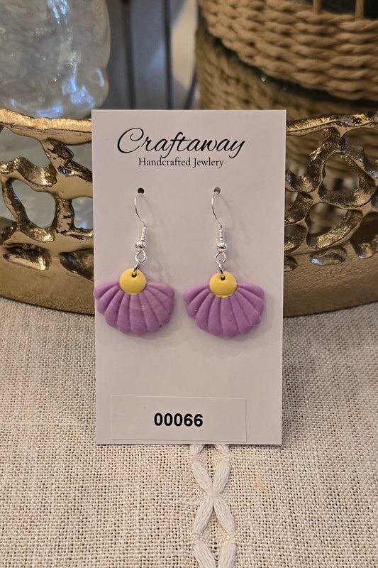 Polymer Clay Purple Daiseys