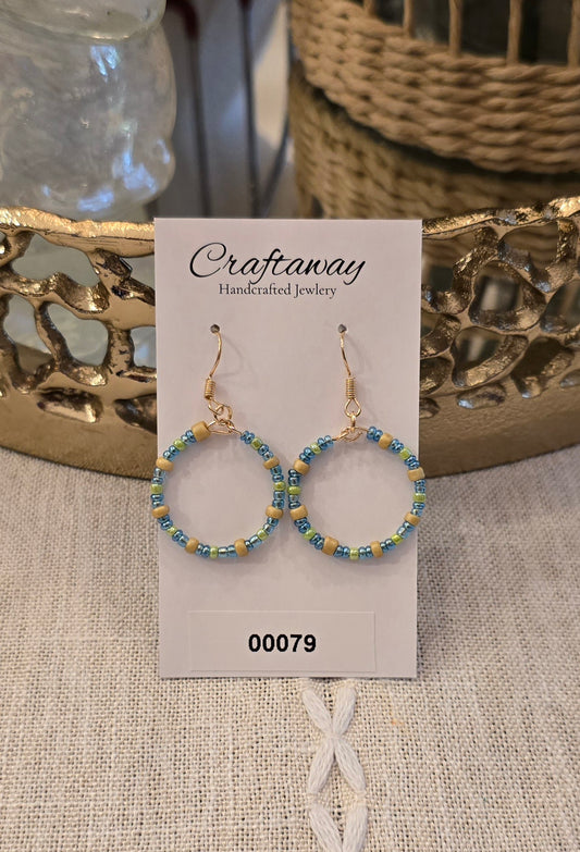 Beaded hoops