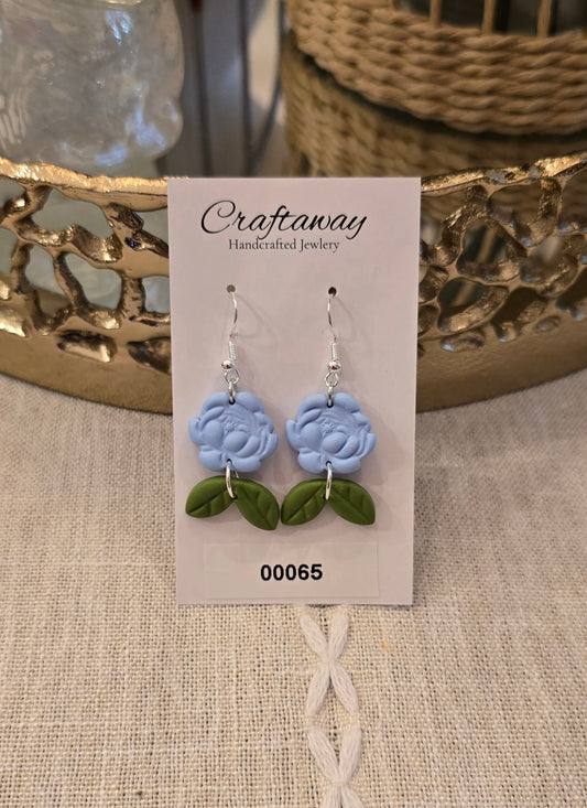 Polymer Clay Blue Hydrangea